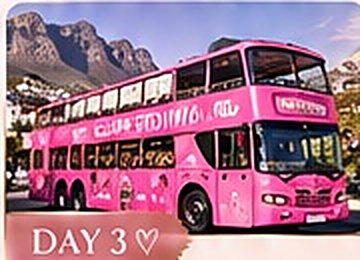 Pink Cape Town bus
